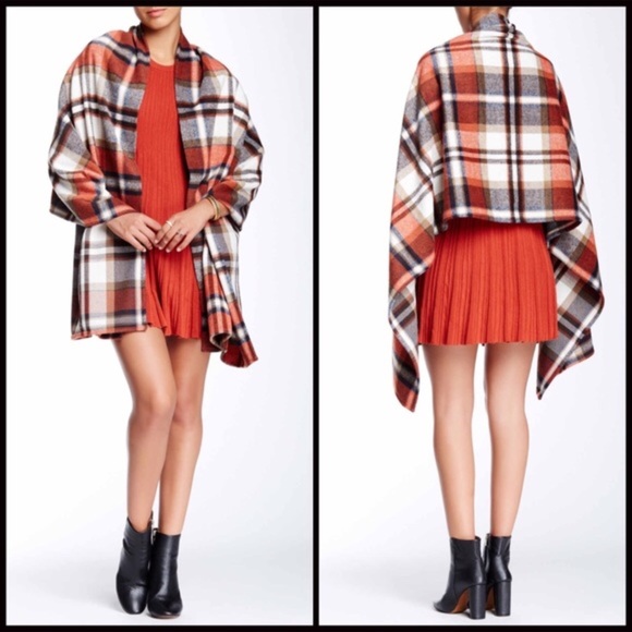 LUXE CAPE BLANKET PONCHO WRAP A2C - Picture 4 of 10